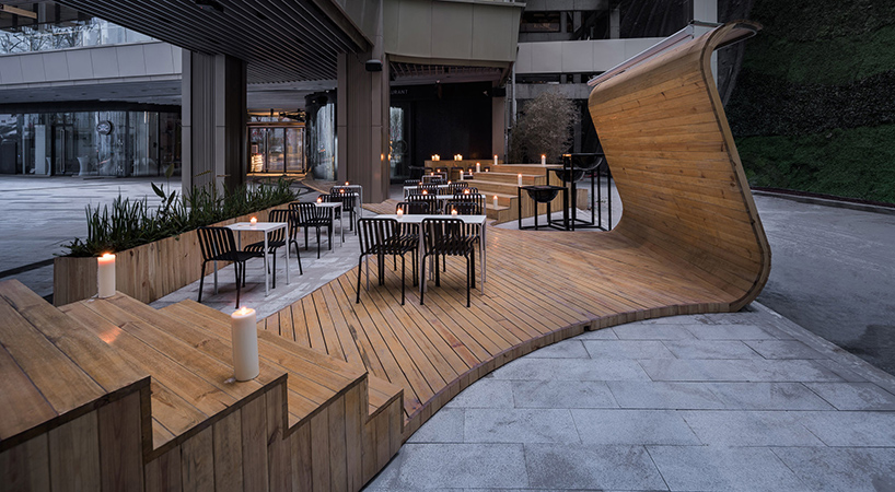 daipu architects wood mountain pub china