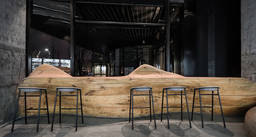 daipu architects wood mountain pub china