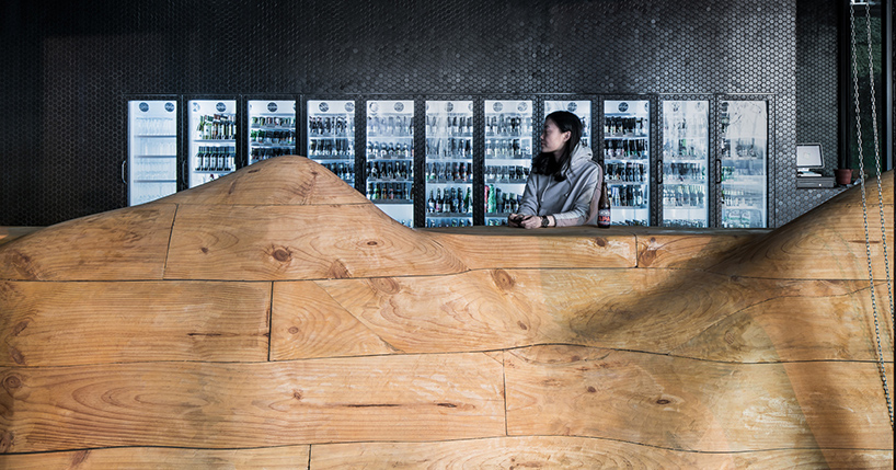 daipu architects wood mountain pub china