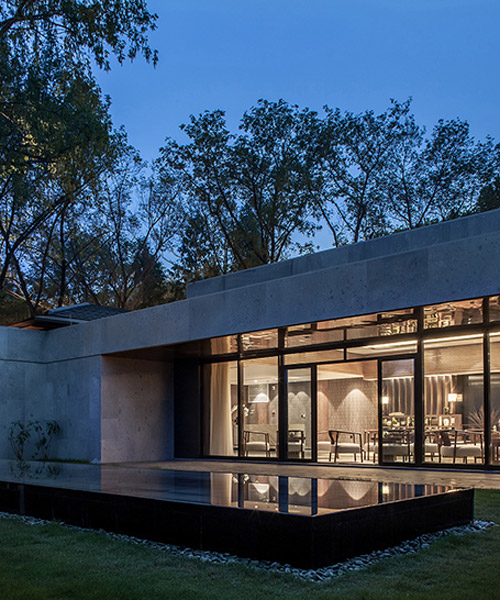 CL3's tea house in china uses wood, bamboo and marble to reflect on the zen aesthetic