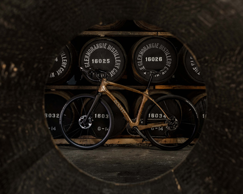 glenmorangie and renovo present the world's first bicycle made from whiskey casks