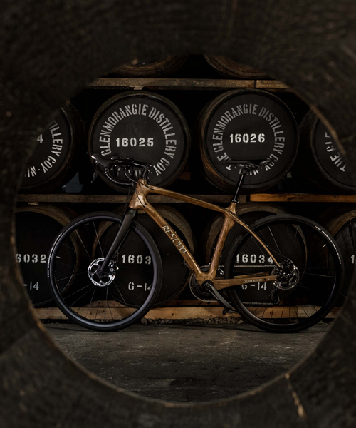 glenmorangie and renovo present the world's first bicycle made from whiskey casks