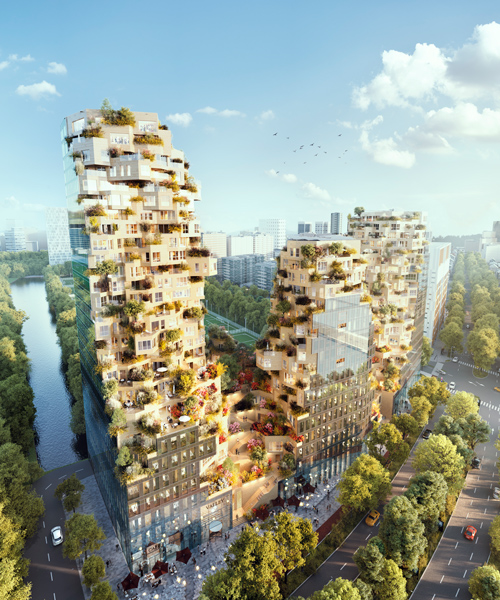 MVRDV breaks ground on 'valley', a tree-filled mixed-use complex in amsterdam