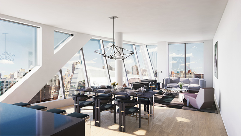OMA's first residential tower in new york will feature a prismatic corner of glass