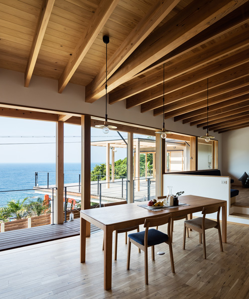 kishimoto himeno designs a house in sirahama-cho to embrace pacific ocean views