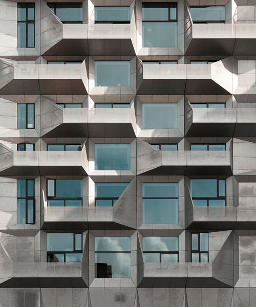andres gallardo captures the geometrical facade of COBE's 'silo building' in copenhagen