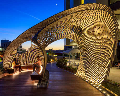 ball-nogues studio designs 'healing pavilion' for the grounds of an LA hospital