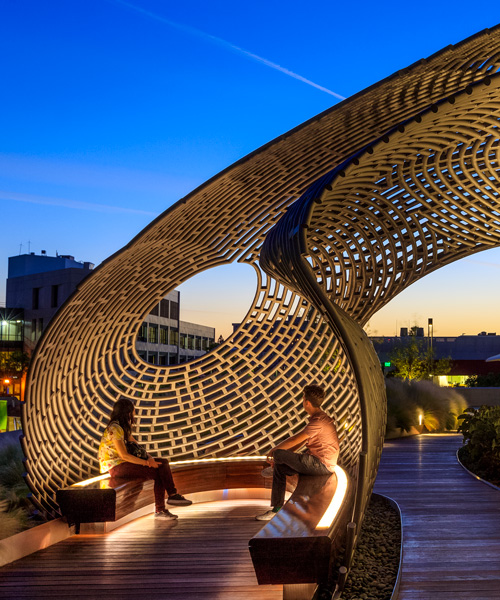 ball-nogues studio designs 'healing pavilion' for the grounds of an LA hospital
