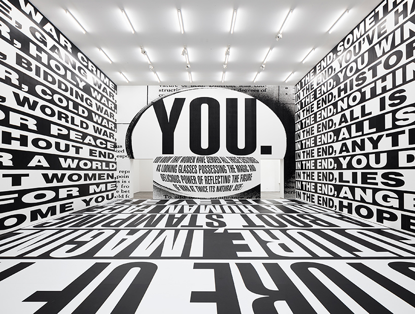 barbara kruger wraps immersive, room-sized texts across sprüth magers gallery
