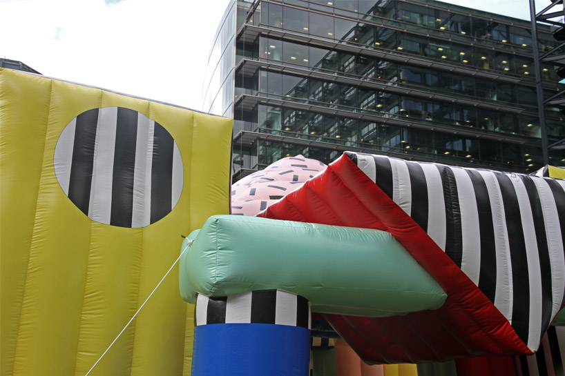 camille walala inflates bouncy and patterned villa walala at the london design festival