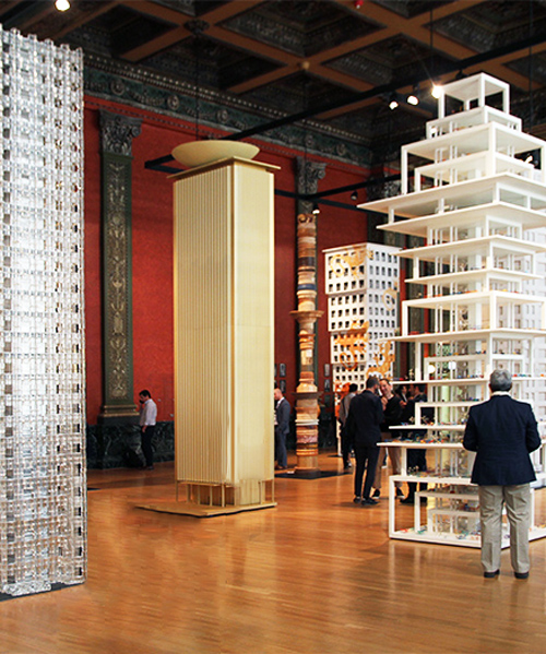 17 conceptional towers form a 'vertical city' at the chicago architecture biennial