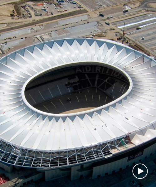 atlético madrid's wanda metropolitano stadium prepares for opening