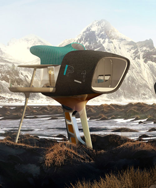 a pleasant extreme, envelope architects propose futuristic trekker cabin