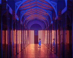 flynn talbot illuminates V&A museum gallery as a cathedral of light