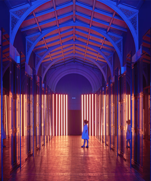 flynn talbot illuminates V&A museum gallery as a cathedral of light