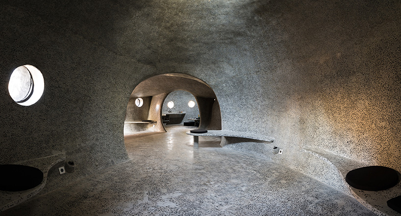retro-futuristic gumpha house by shailesh devi/within N without