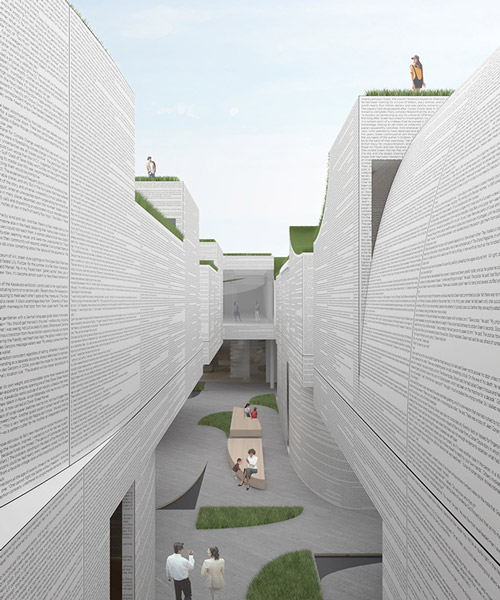 hou de sousa + archotus' national museum of world writing proposed as songdo cultural landmark