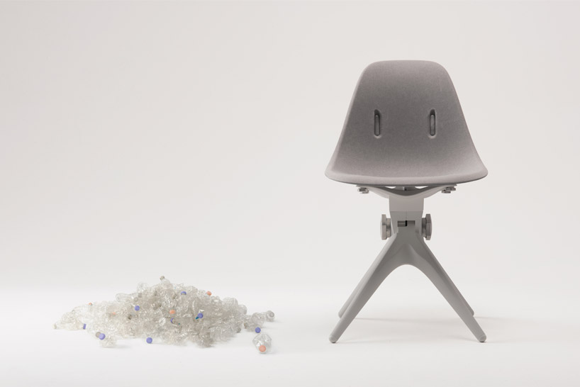 pentatonic recycles smartphones, bottles and food into modular furniture