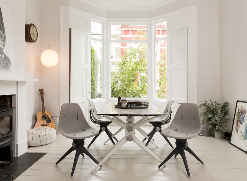 pentatonic recycles smartphones, bottles and food into modular furniture