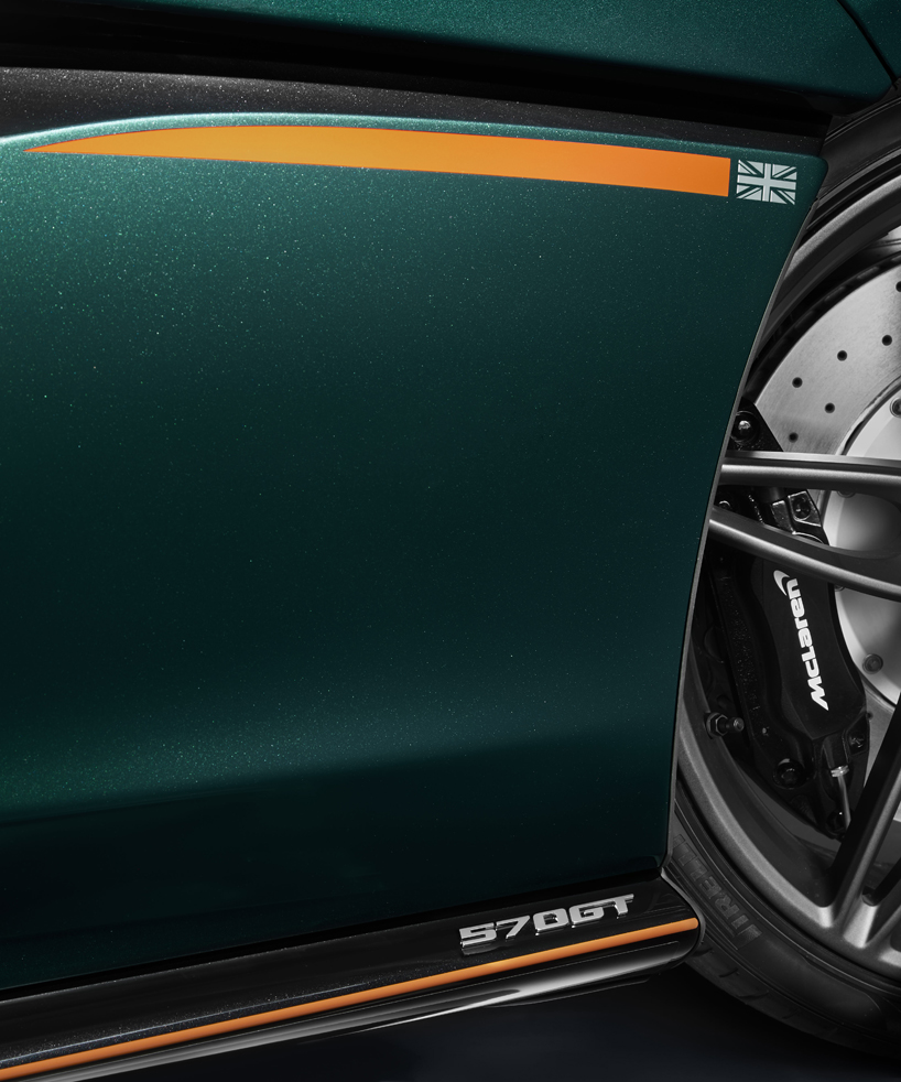 mclaren special operations 570GT supercar painted in classic XP green