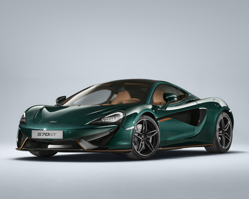 mclaren special operations 570GT supercar painted in classic XP green