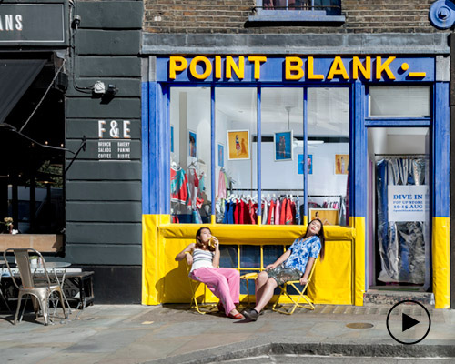 point blank's london pop-up shop gets poolside makeover