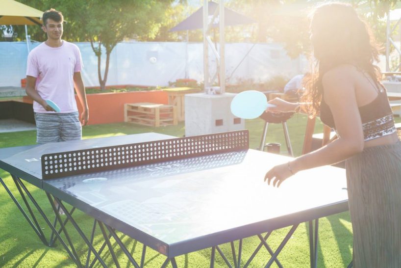 Popp S Pyramid Structured Outdoor Ping Pong Table Is Suitable For All Weathers