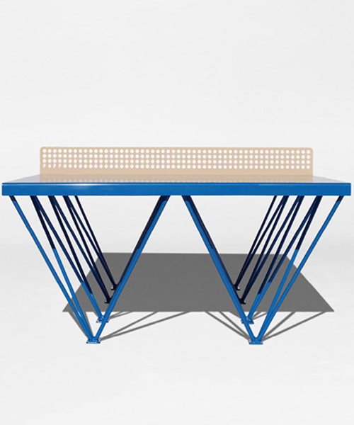 POPP's pyramid-structured outdoor ping pong table is suitable for all weathers
