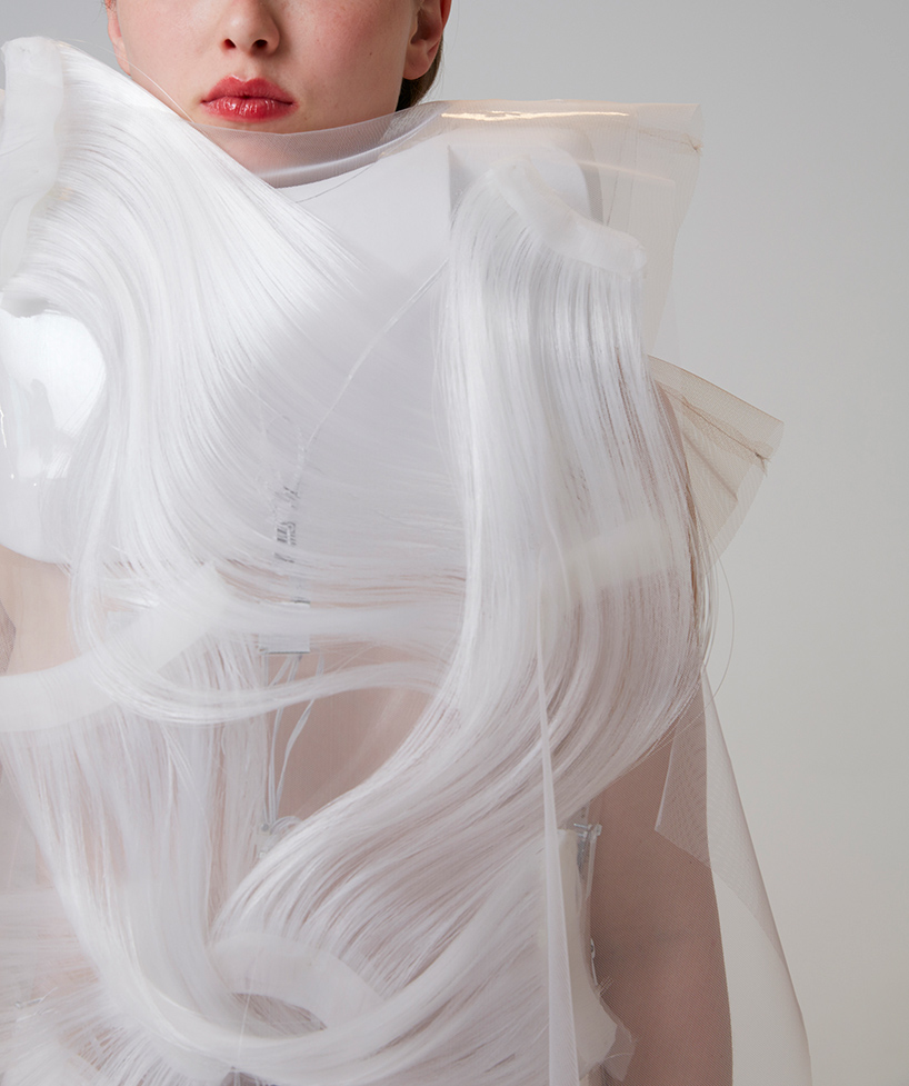 ying gao creates armors of nylon for 'possible tomorrows' collection