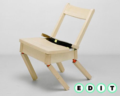 this self-healing robotic chair falls apart and picks itself back up again in minutes