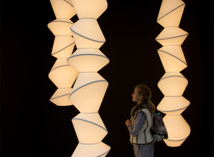 shadevolume stacks rotating and colorful totems of light across london