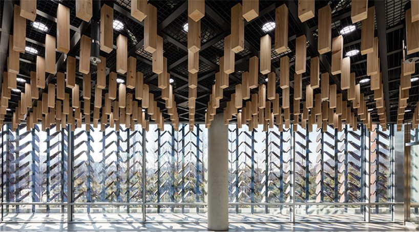 soft architecture lab's wood museum is rooted within scenic korean forest