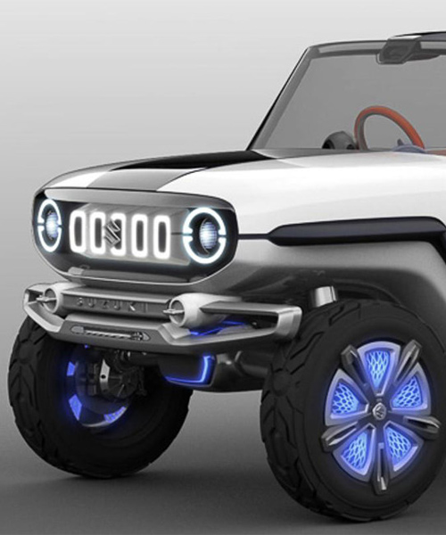 suzuki's e-survivor electric concept is a futuristic compact SUV