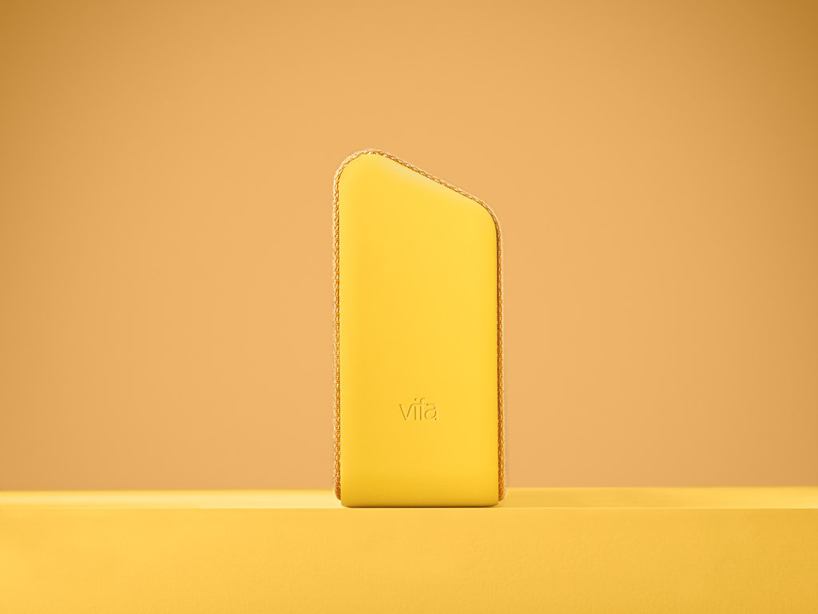 vifa's stockholm loudspeaker is wrapped in kvadrat designer textiles