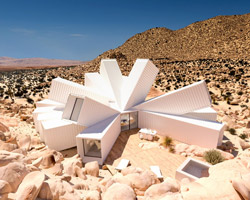 whitaker studio’s joshua tree residence conglomerates a cluster of shipping containers