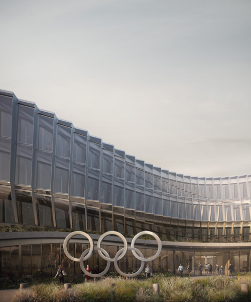 construction of 3XN's olympic house in lausanne underway