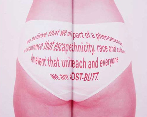 art installation post-butt investigates the rise and glory of the ass in the media