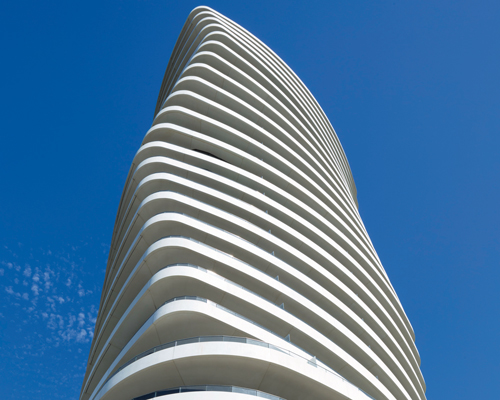 patel taylor's lombard wharf residential tower in london twists upwards with delightful ease