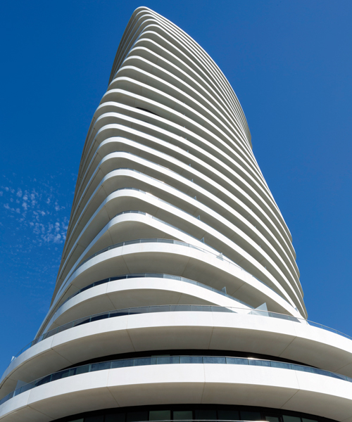 patel taylor's lombard wharf residential tower in london twists upwards with delightful ease