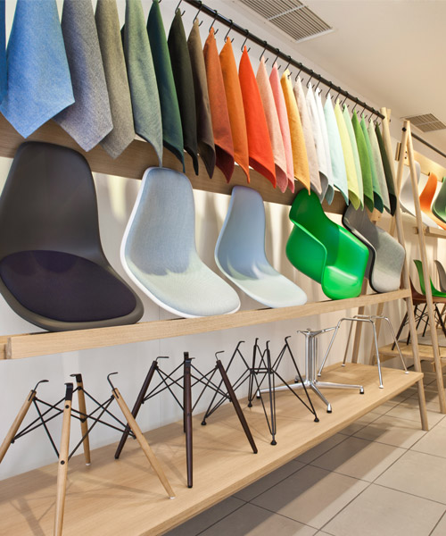 VITRA pop-up stores celebrate versatility of eames plastic chairs