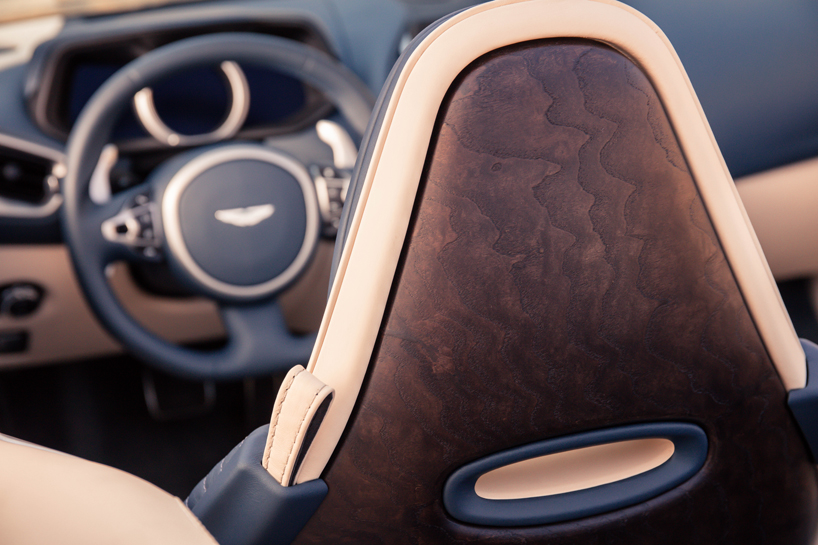 aston martin DB11 volante is a sleek, sculpted open-top supercar