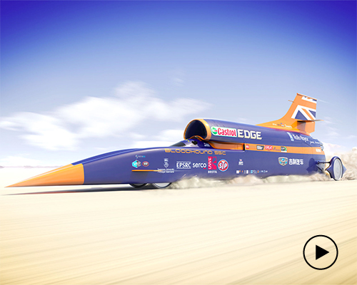 bloodhound SSC races the only supersonic car to travel faster than the speed of sound