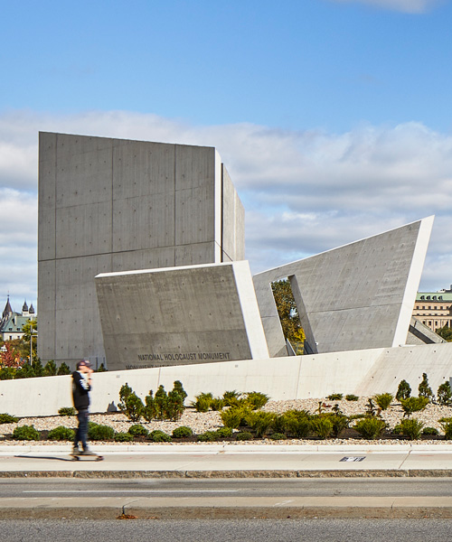 studio libeskind shapes holocaust monument in ottawa as an abstract six-pointed star