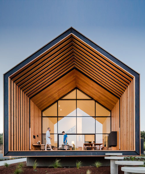 filipe saraiva arquitectos designs pentagonal house-shaped residence in portugal