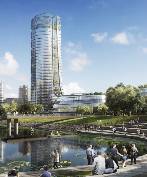foster + partners' design for MOL headquarters will stand as tallest building in budapest