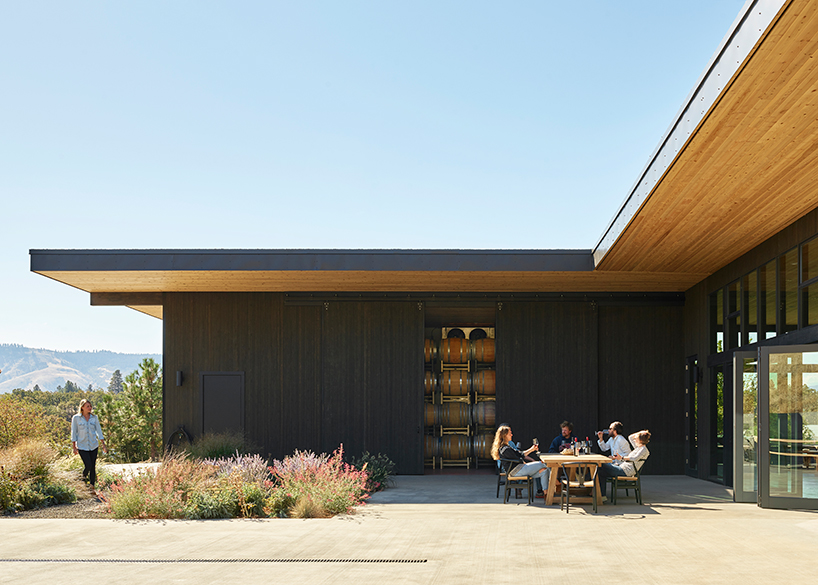seattle-based firm, goCstudio, embraces natural landscape in the design for a local winery