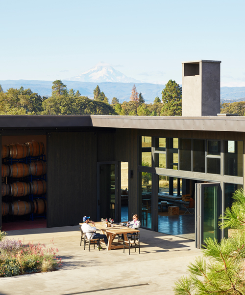 seattle-based firm, goCstudio, embraces natural landscape in the design for a local winery