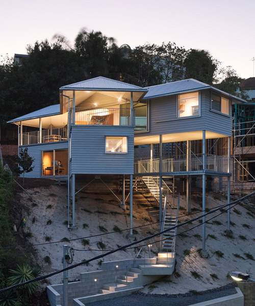 tato + phorm revive elements of local queenslander style for stilted australian residence