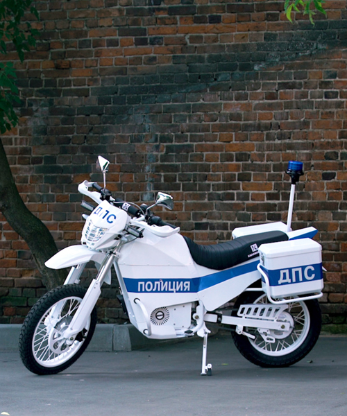 kalashnikov develops IZH electric all-terrain motorcycles for police
