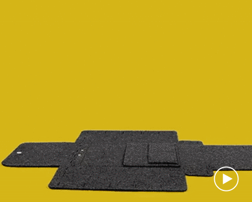 the lasso bag is a locally sourced, waterproof wool-felt everyday essential